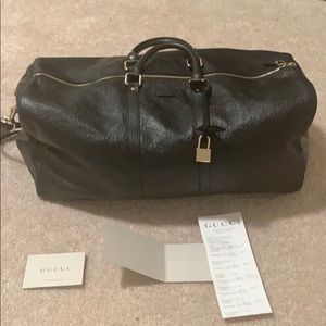 Gucci Guccissima Leather Duffle Bag